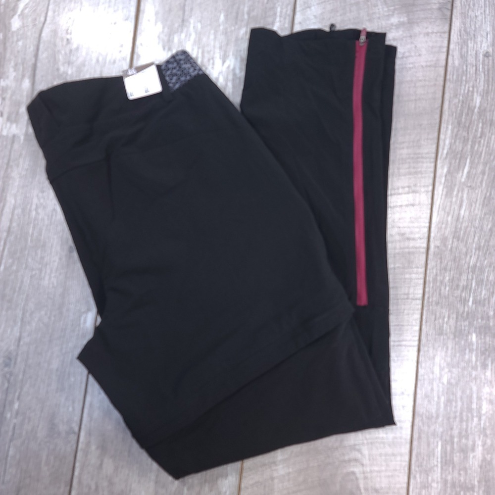Quechua Hiking Pants Women XL Black Zip Off Convertible Outdoor Trousers